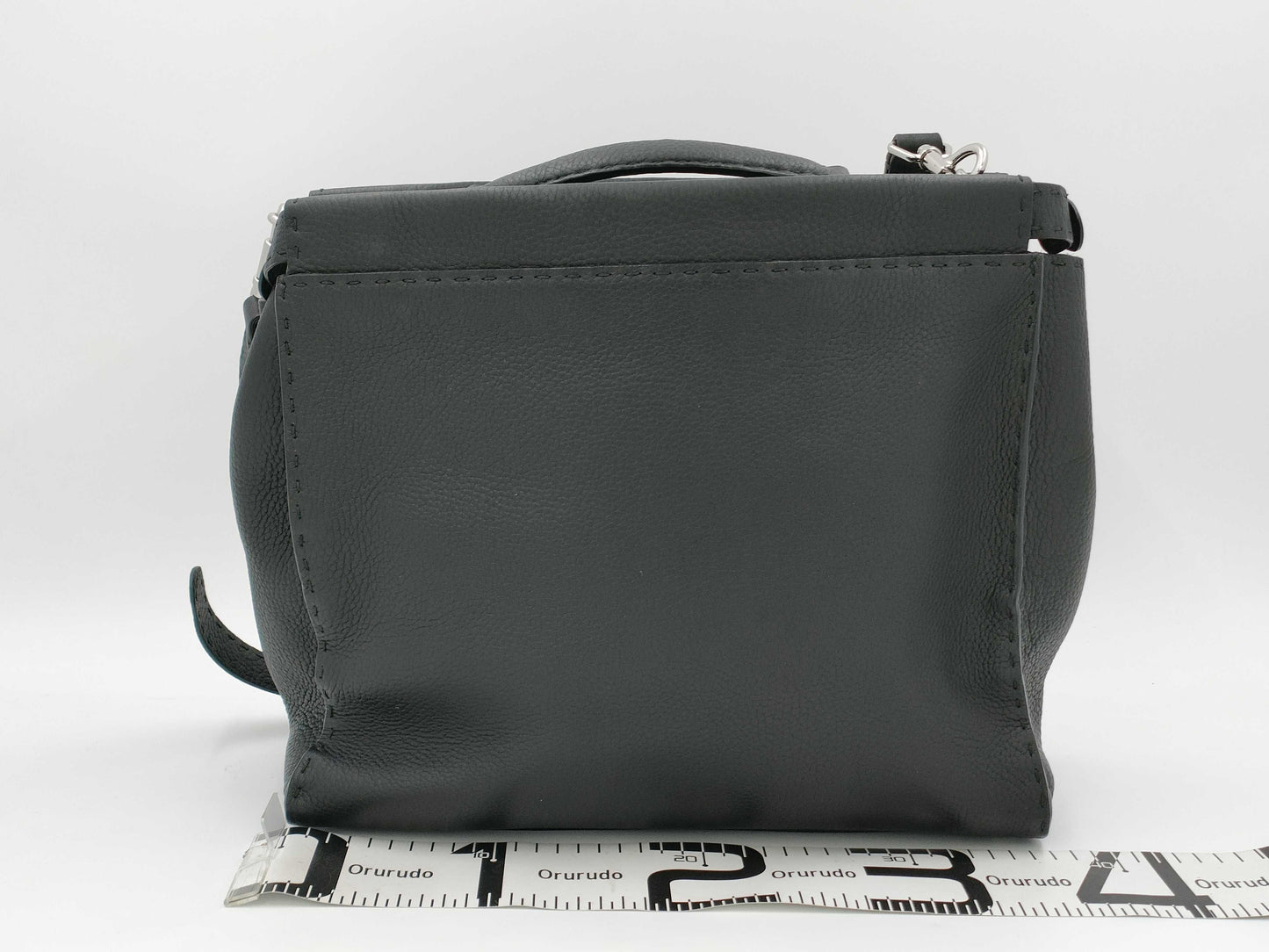 FENDI Peekaboo 2-Way Leather Tote Bag