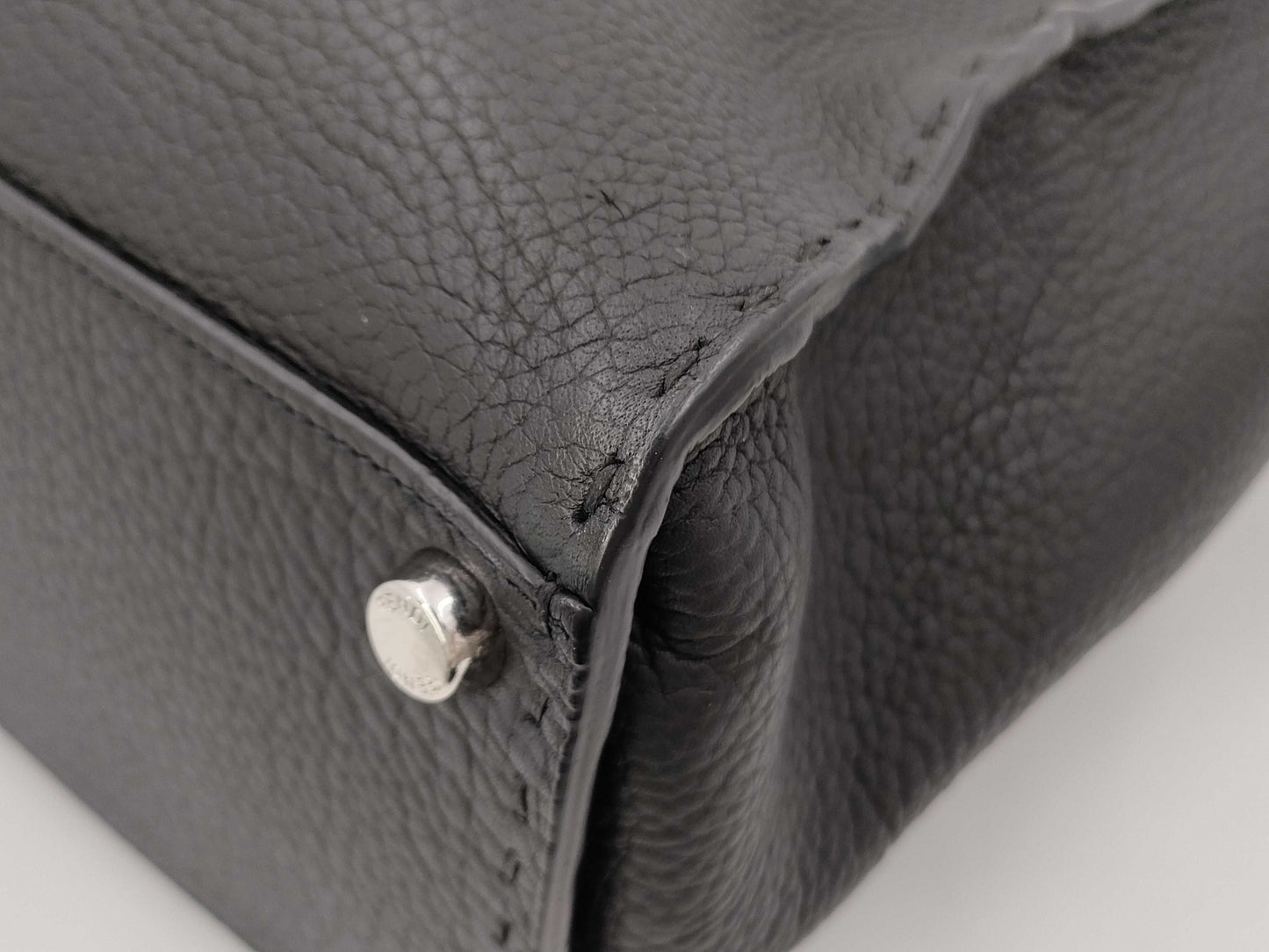 FENDI Peekaboo 2-Way Leather Tote Bag