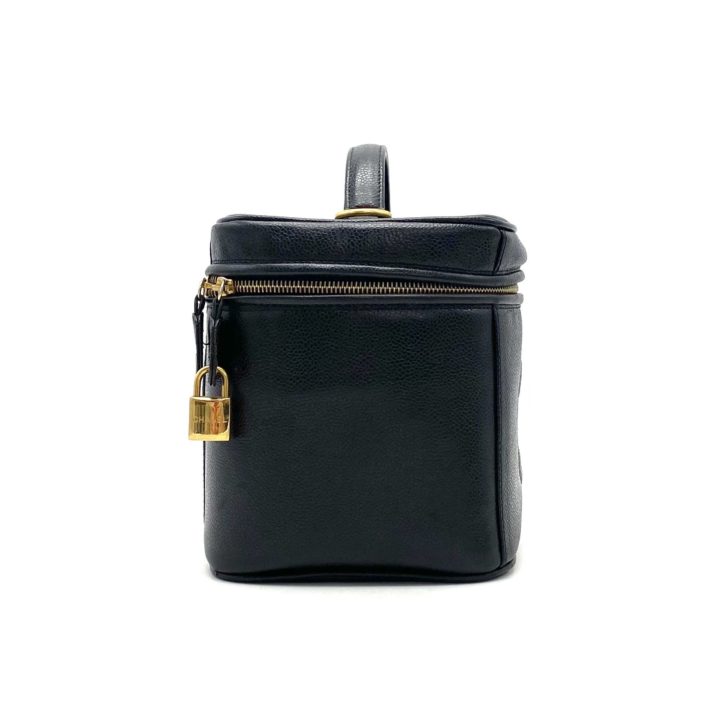 CHANEL CHANEL Coco Mark 2-way Caviar Skin Vanity Shoulder Bag