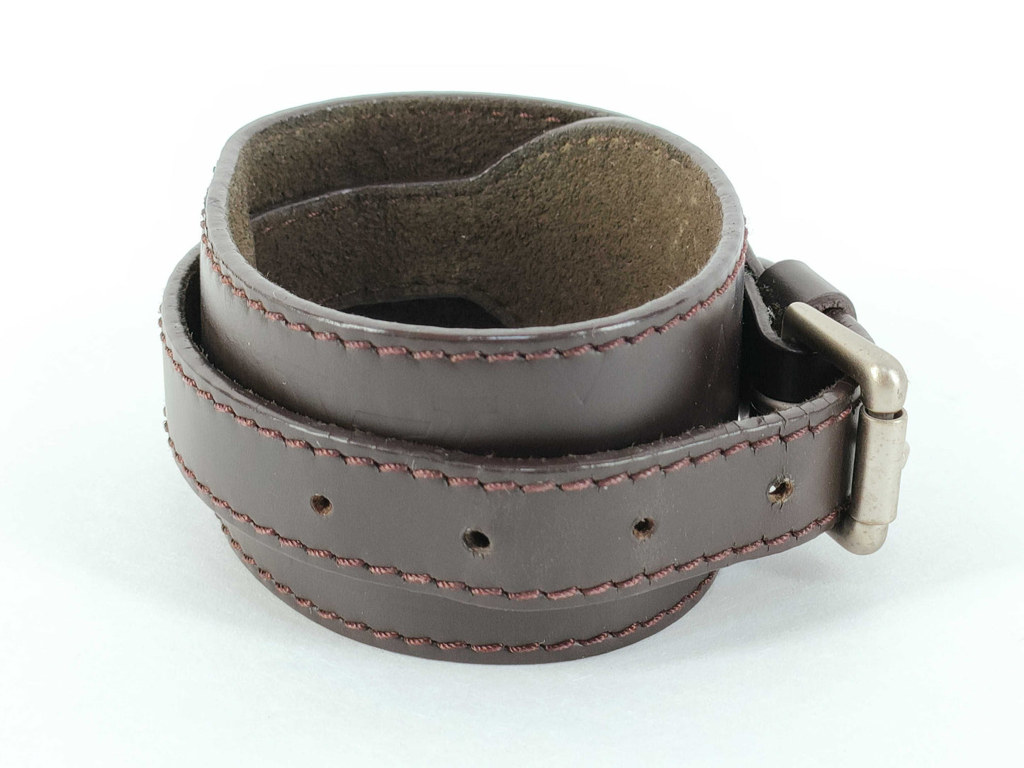 LOUIS VUITTON Louis Vuitton Leather Bracelet M66500 Dark Brown Bracelet/Bangle