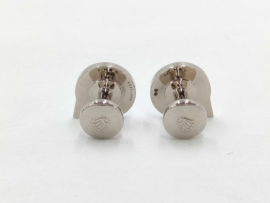 ROLEX Cufflinks White Gold Tie Clip/Cufflinks