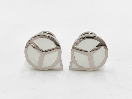 ROLEX Cufflinks White Gold Tie Clip/Cufflinks