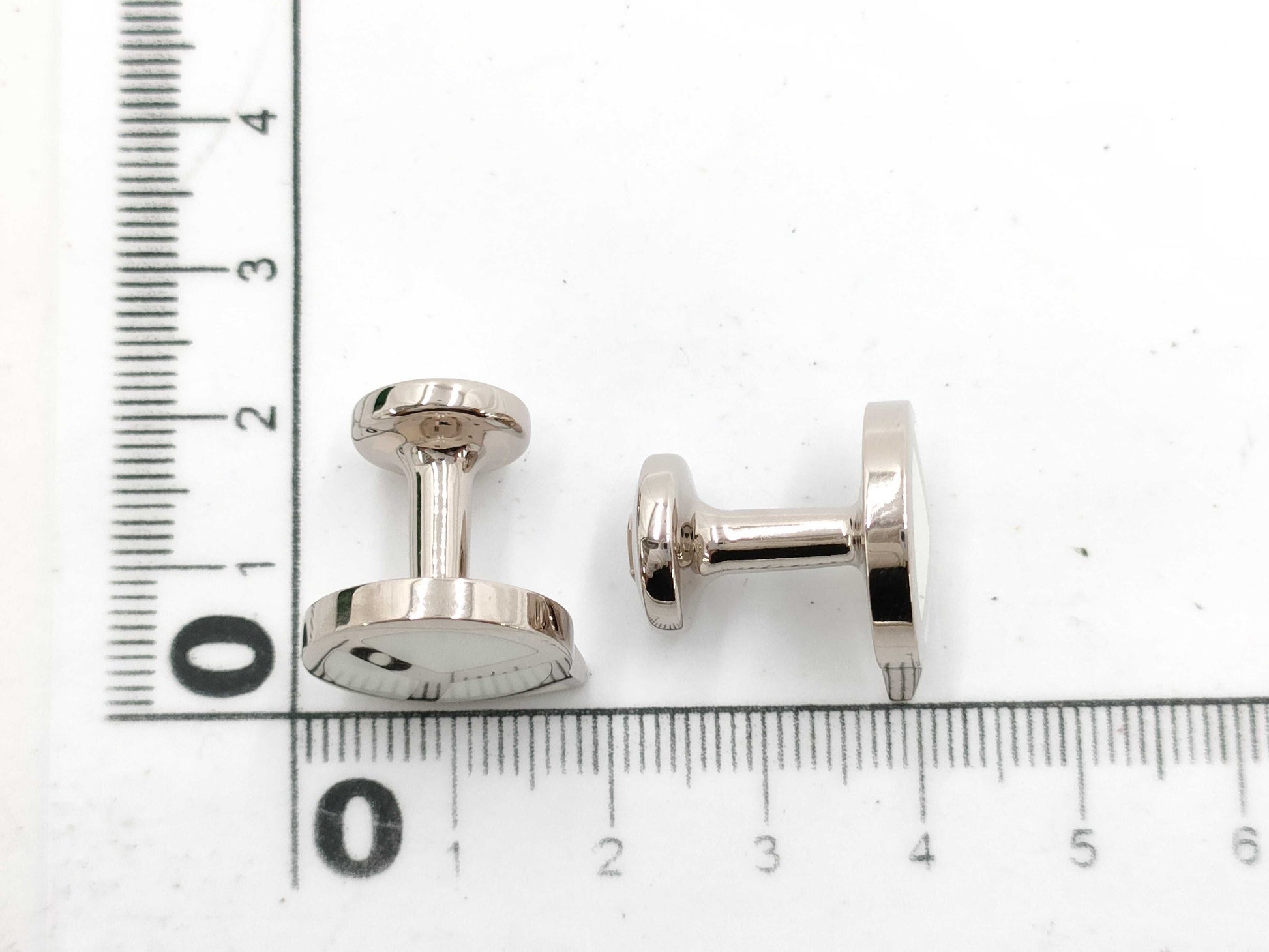 ROLEX Cufflinks White Gold Tie Clip/Cufflinks