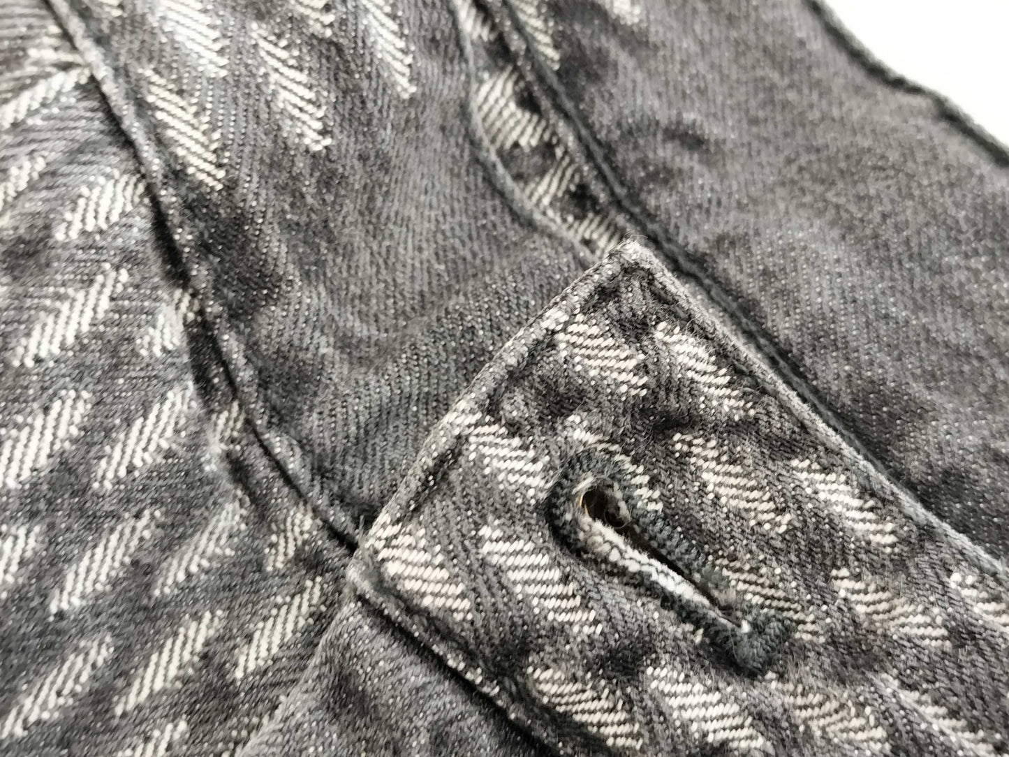 LOUIS VUITTON Damier Denim Pants, Size 29