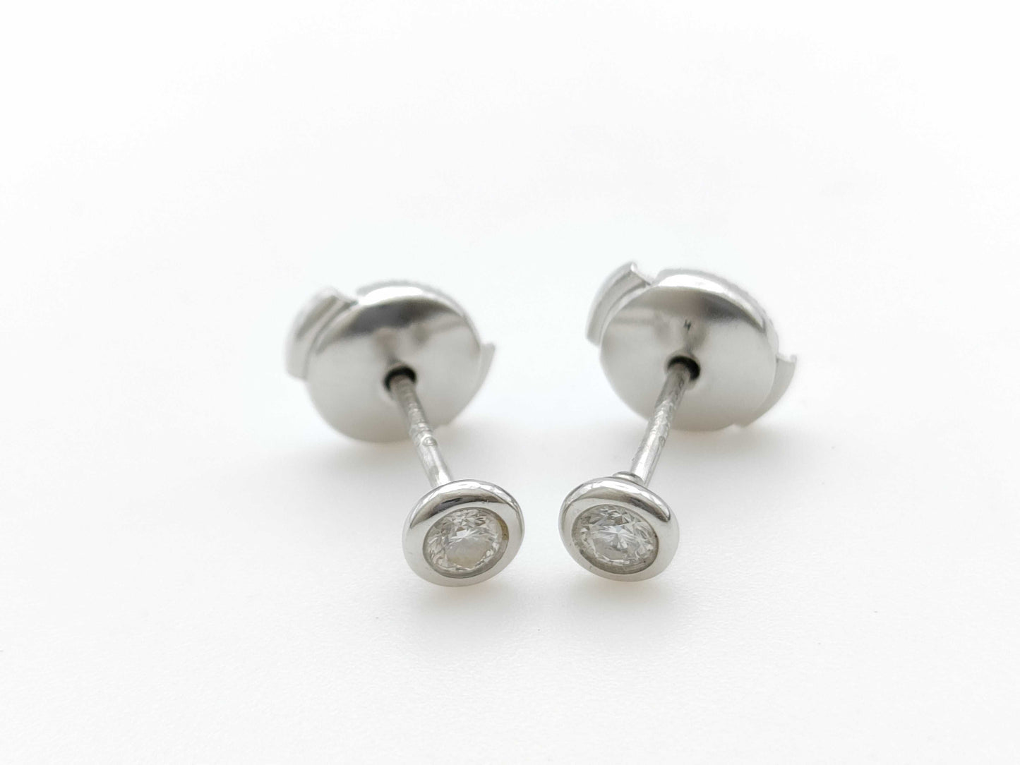 Tiffany & Co. By the Yard Diamond PT950 2.2g Earrings