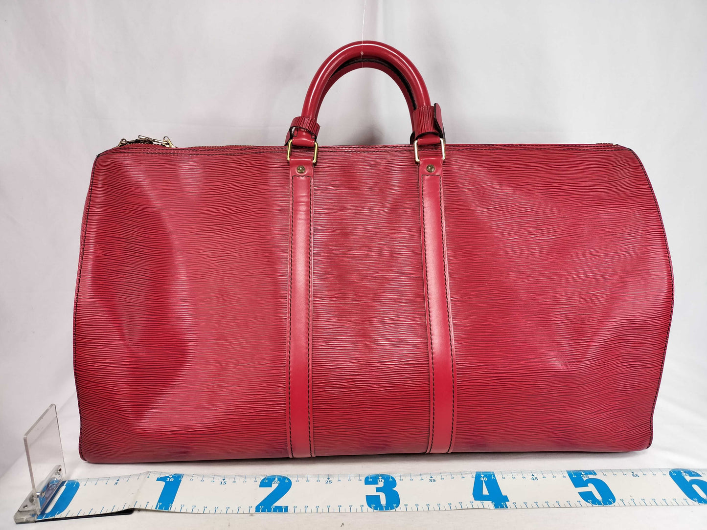 LOUIS VUITTON Epi Keepall 55 Boston Bag