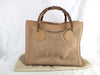 GUCCI Bamboo Tote Bag Suede 002/1186 Handbag Tote Bag