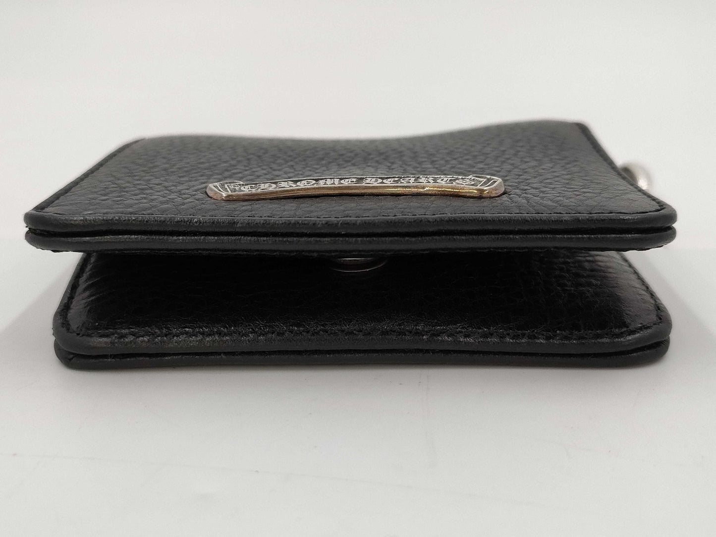 CHROME HEARTS TV Man Wallet with 1 Clip Classic Chain, Black