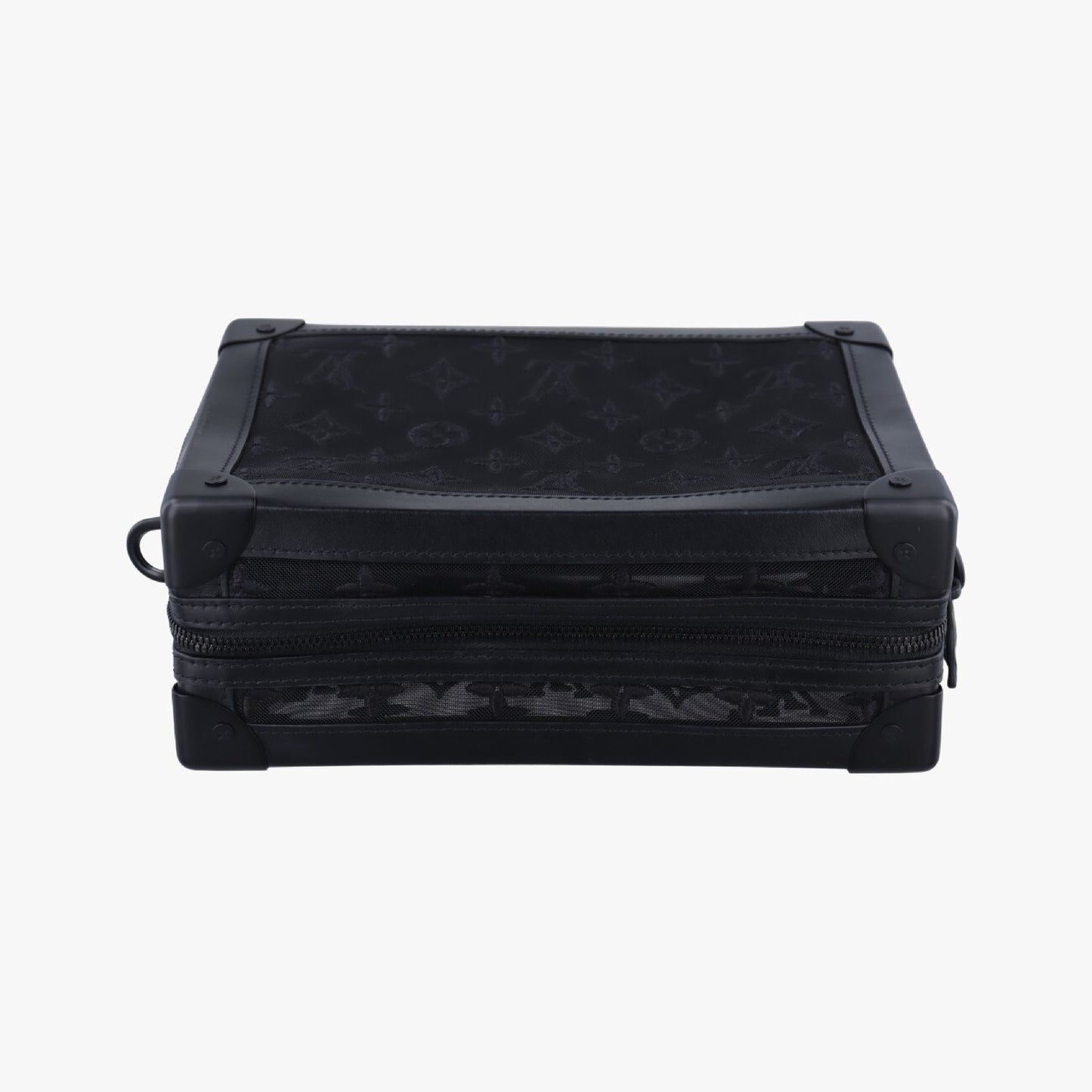 LOUIS VUITTON Soft Trunk Noir Monogram Mesh and Calf Leather Shoulder Bag M53964DU3109