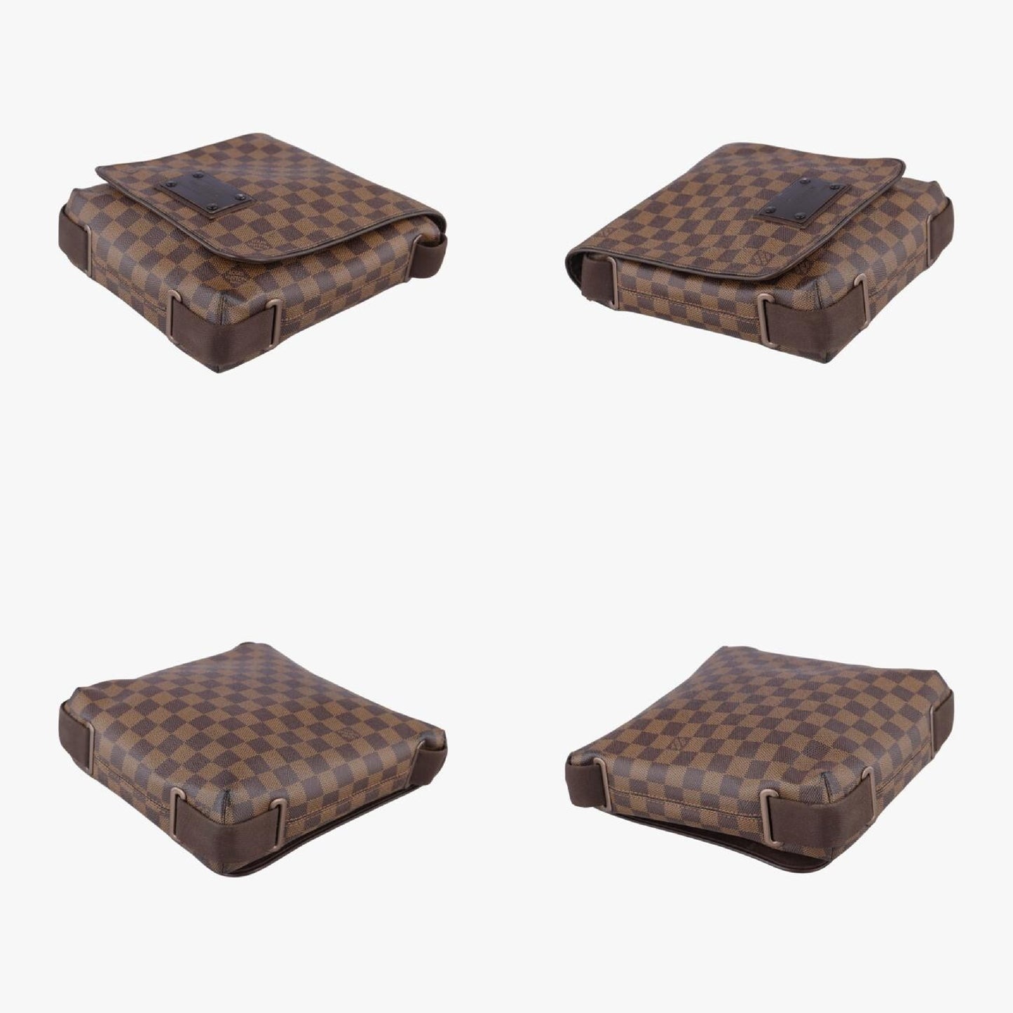 LOUIS VUITTON Brooklyn PM Ebene Damier Canvas Shoulder Bag N51210SR5008