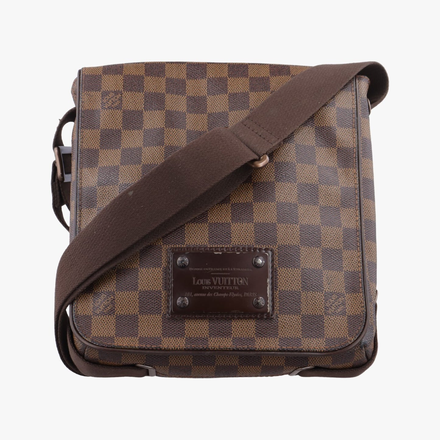 LOUIS VUITTON Brooklyn PM Ebene Damier Canvas Shoulder Bag N51210SR5008
