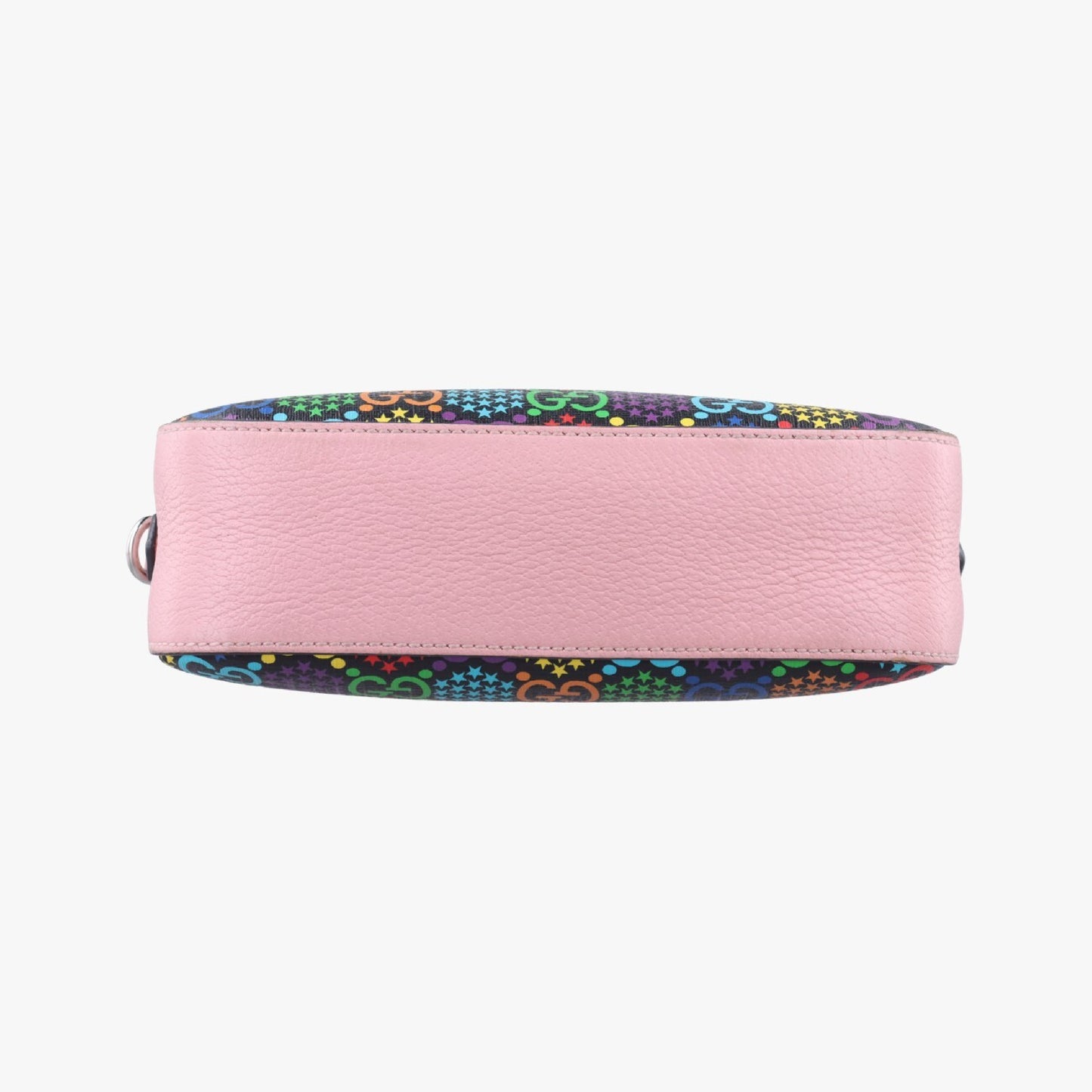 GUCCI GG Psychedelic Small Shoulder Bag in Black, Pink, and Multicolor PVC Coated Canvas