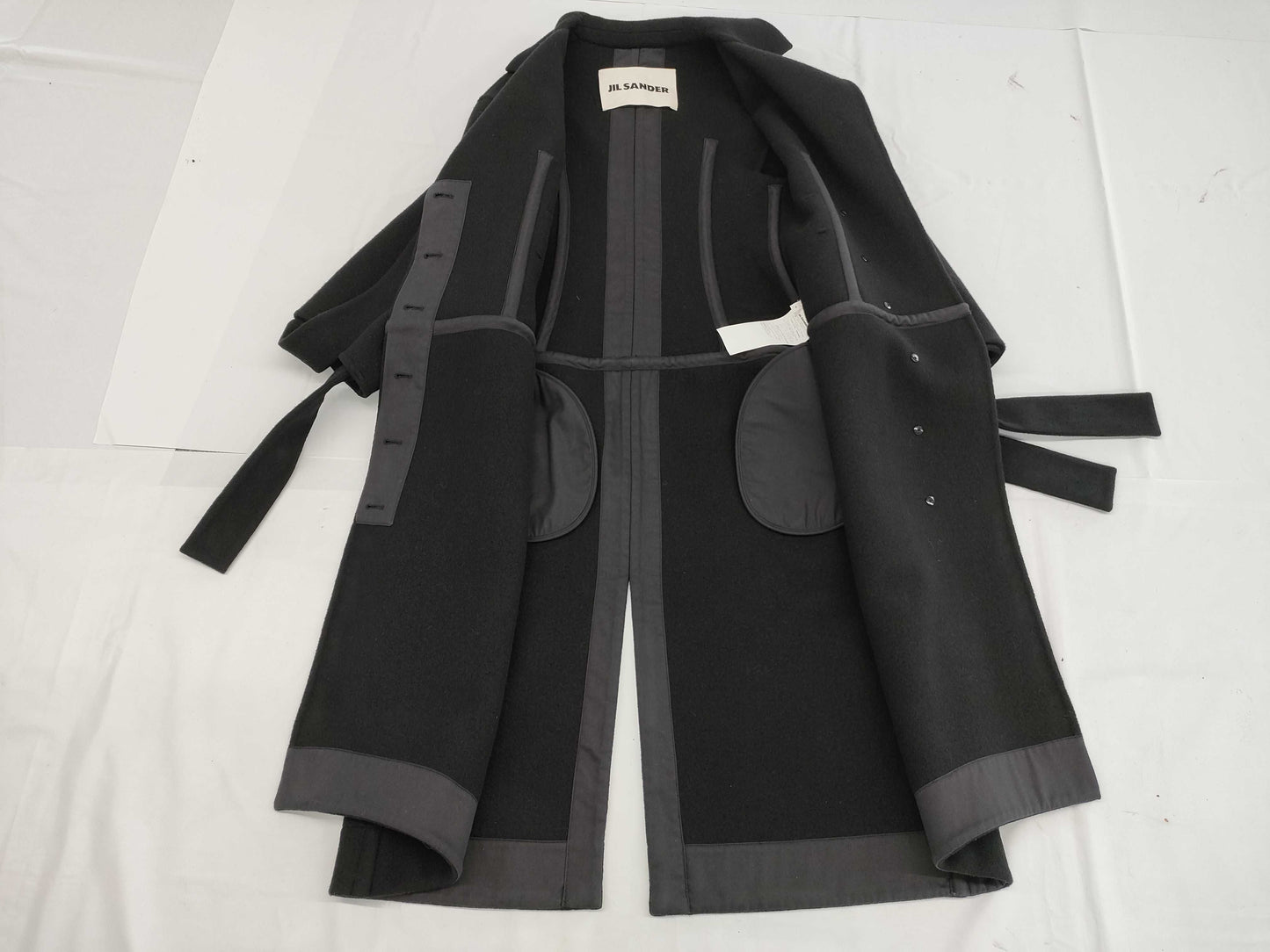 JILSANDER Jil Sander Wool Coat Virgin Wool Black Coat