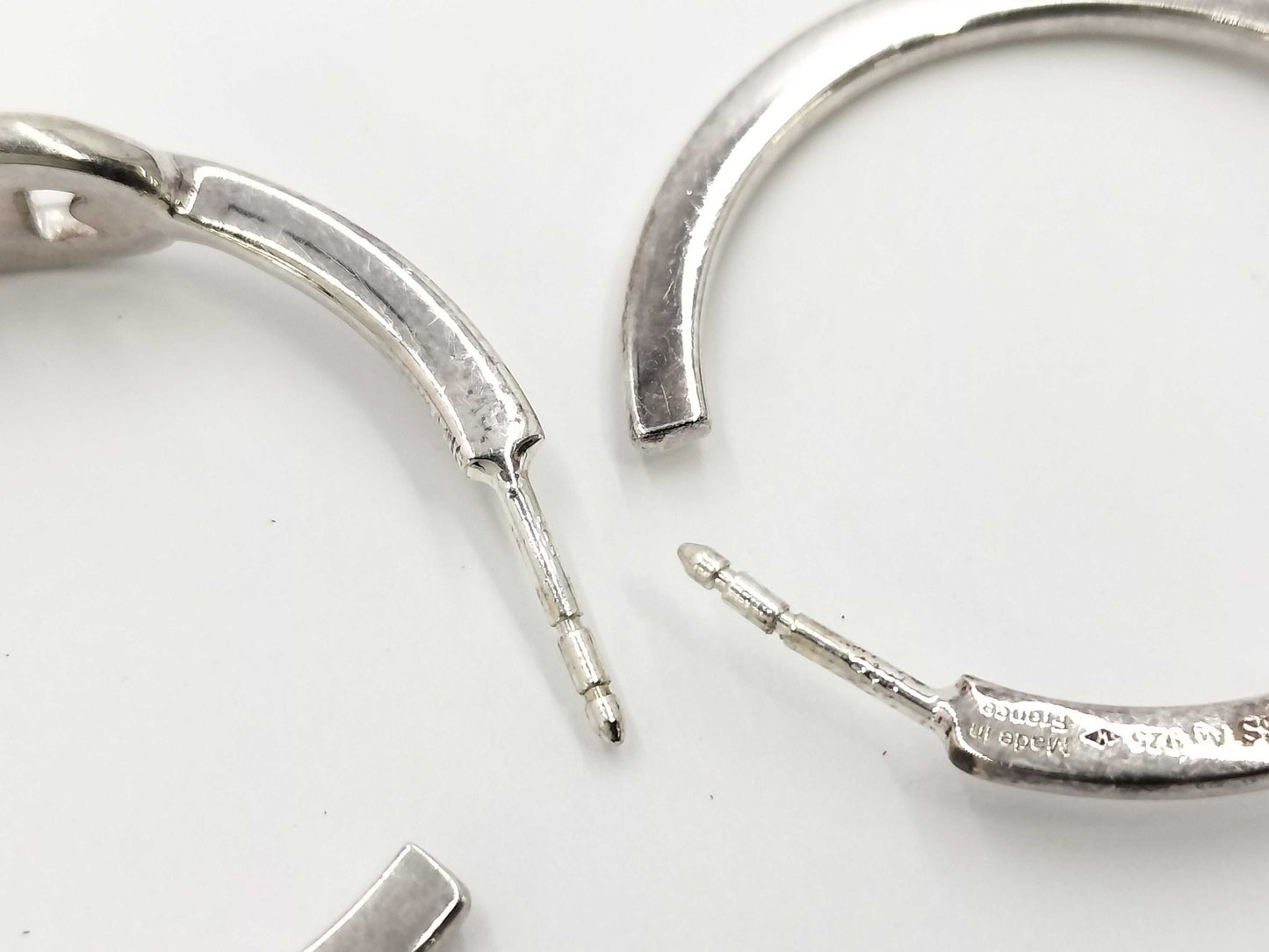HERMES Chaine d'Ancre Hoop Earrings in Silver 925 / 23O383194