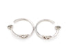 HERMES Chaine d'Ancre Hoop Earrings in Silver 925 / 23O383194