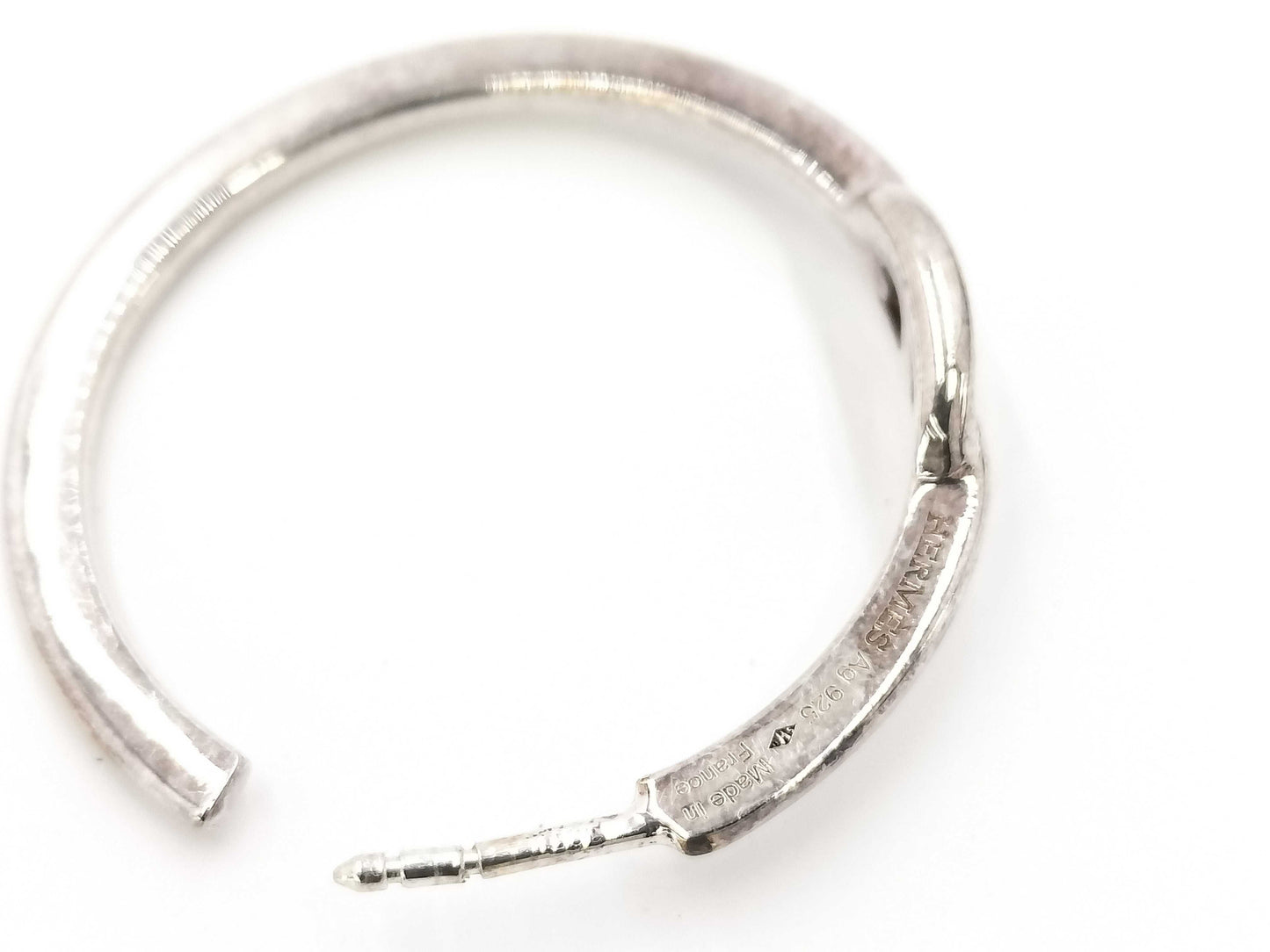 HERMES Chaine d'Ancre Hoop Earrings in Silver 925 / 23O383194