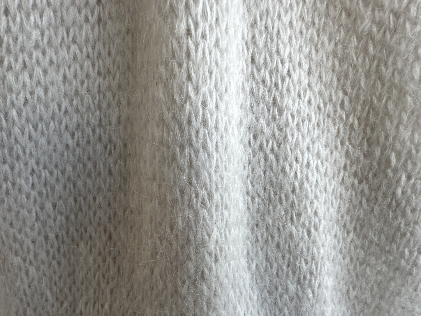 LOEWE Gray Mohair Oversized Knit Vest, Size XS
