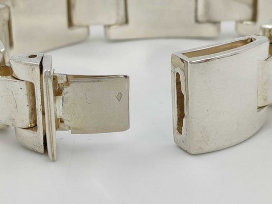 HERMES Luna Park Bracelet, 6 links, 925, 106.2g, Bracelet/Bangle