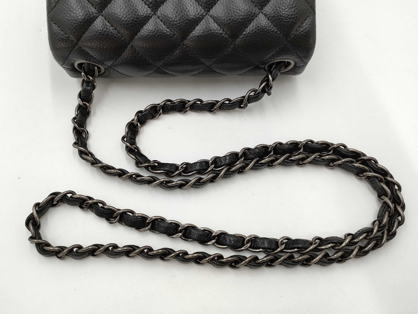 CHANEL Caviar Skin Chanel Matelasse Shoulder Bag