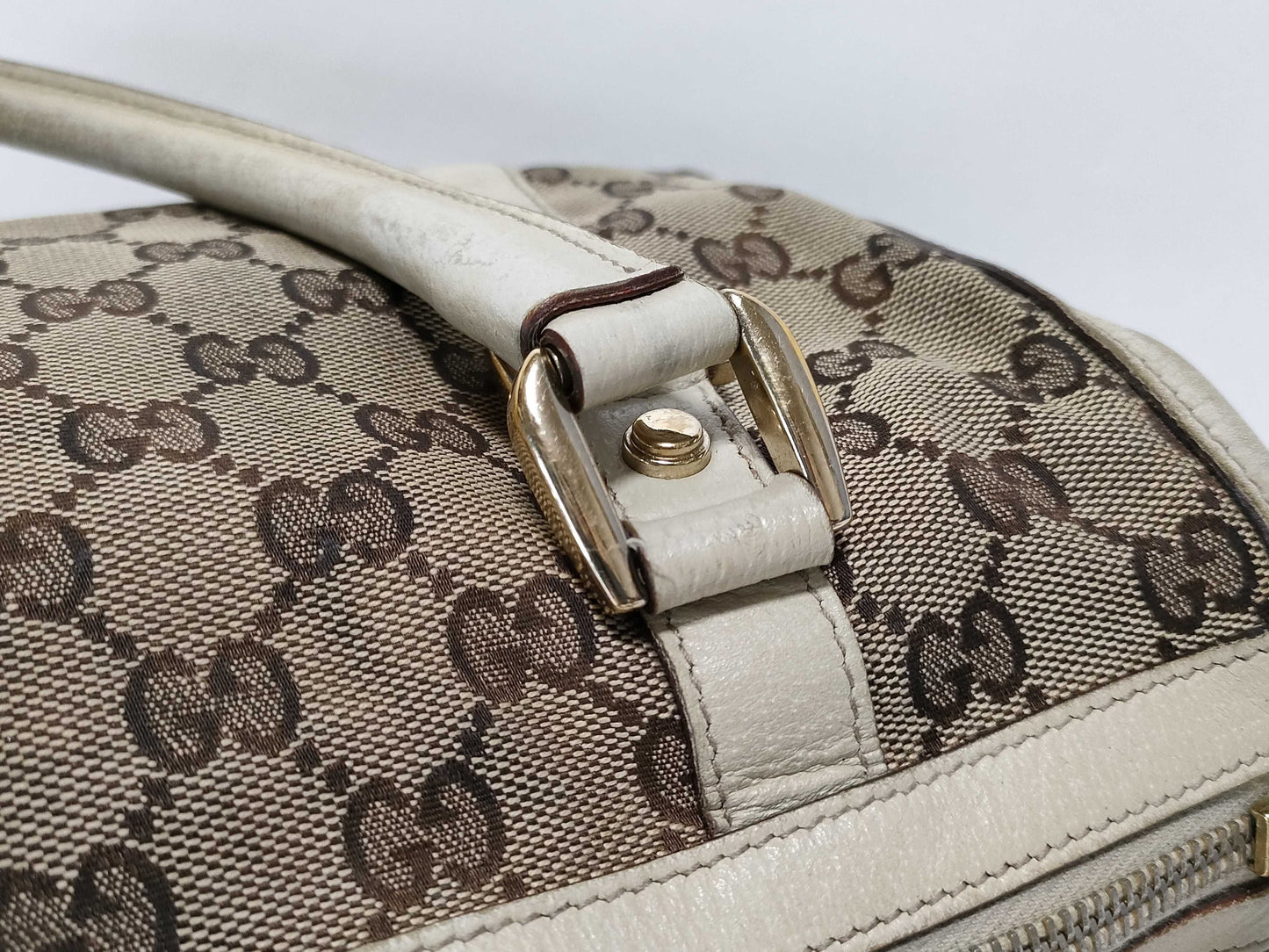 GUCCI GG Canvas Gucci Bag Mini Boston Bag Handbag