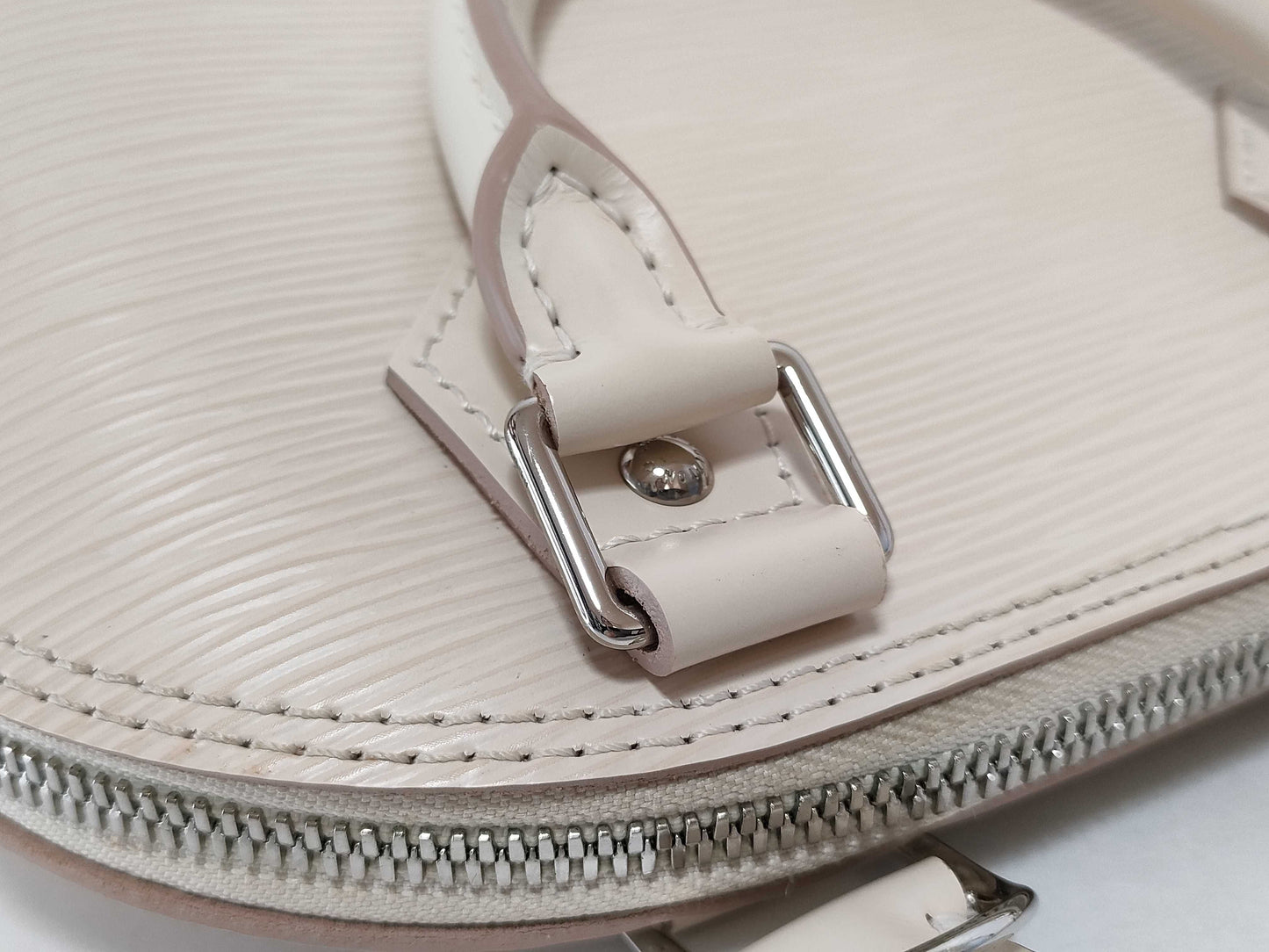 LOUIS VUITTON Epi LV Bag Epi Alma BB Leather Bag Handbag
