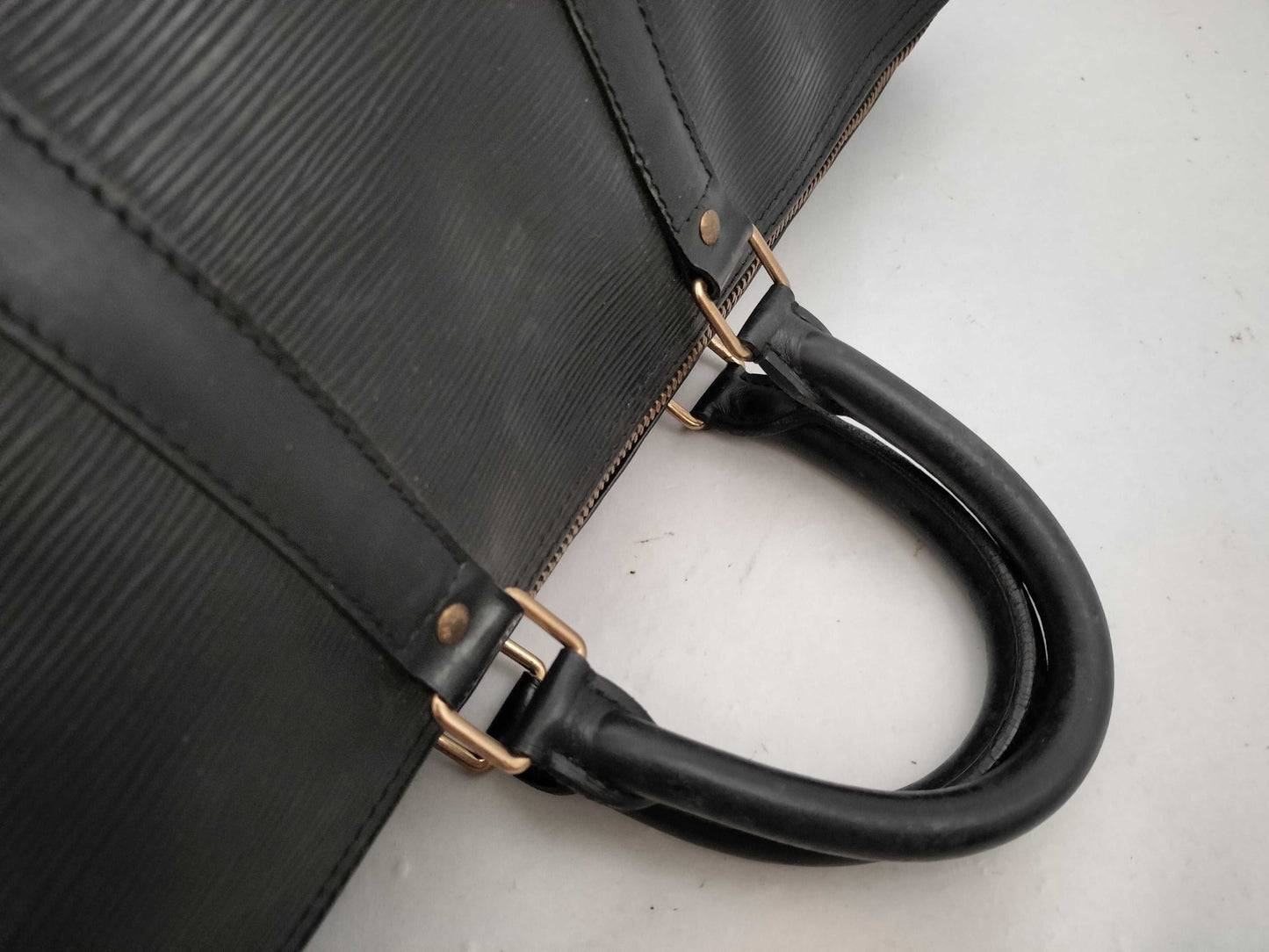 LOUIS VUITTON Epi Keepall 45 Noir Boston Bag M59062/VI1903