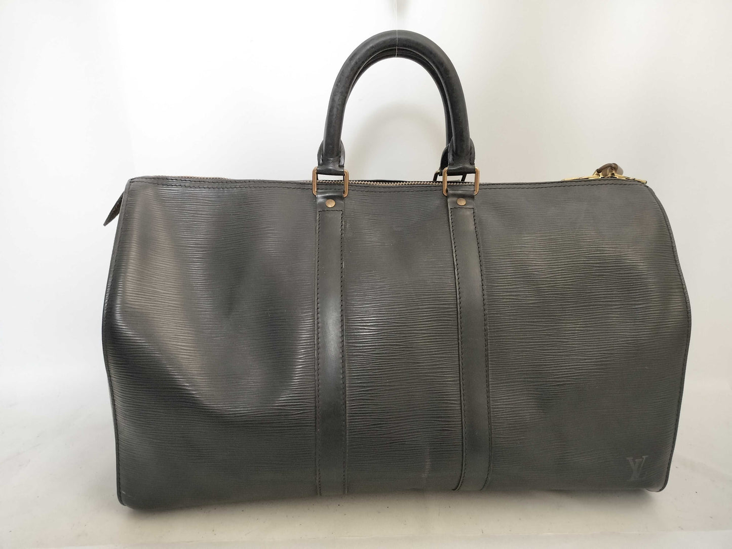 LOUIS VUITTON Epi Keepall 45 Noir Boston Bag M59062/VI1903