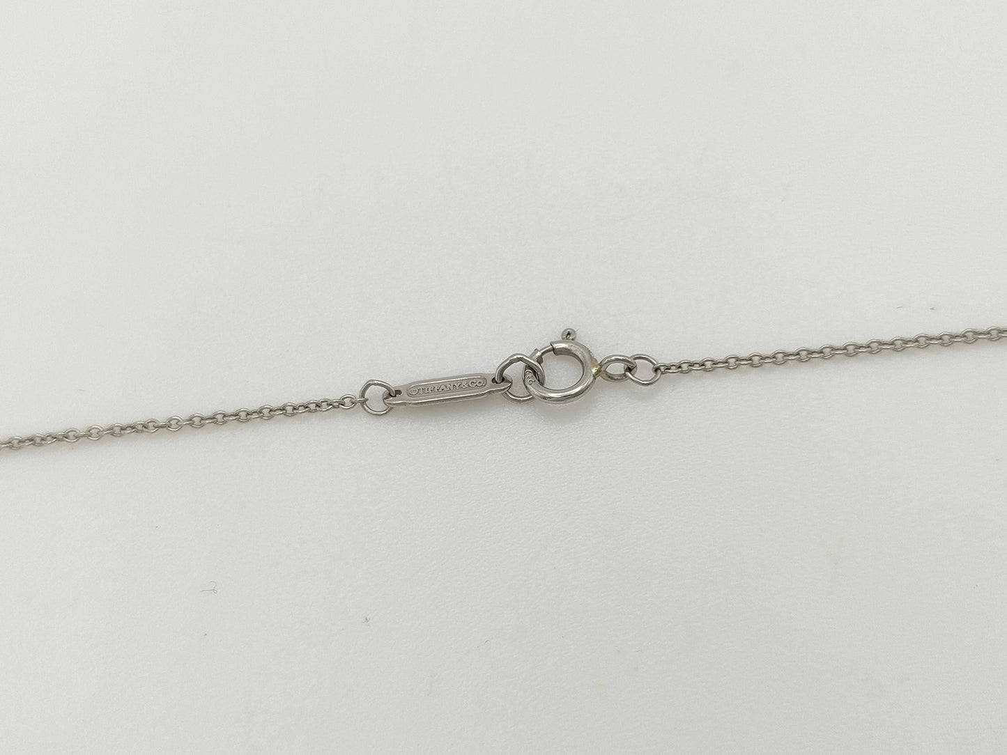 Tiffany & Co. Solitaire 1PD PT950 2.3g Necklace