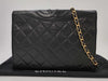 CHANEL CHANEL Matelasse Lambskin Chain Shoulder Bag in Black