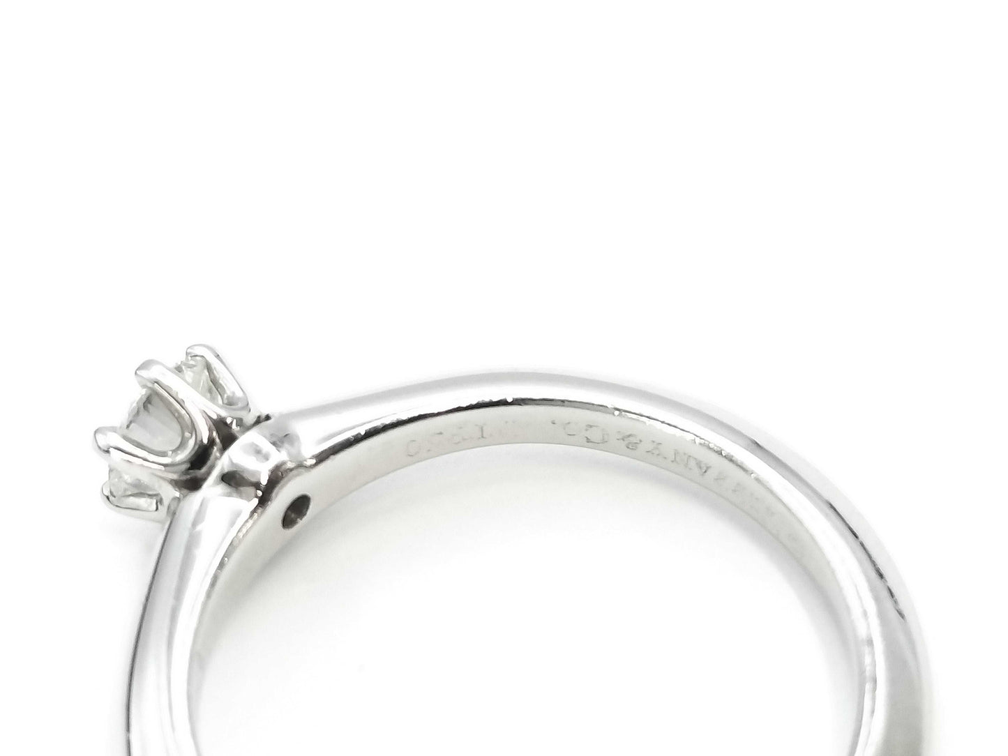 Tiffany & Co. Solitaire D0.23ct PT950 3.2g Ring