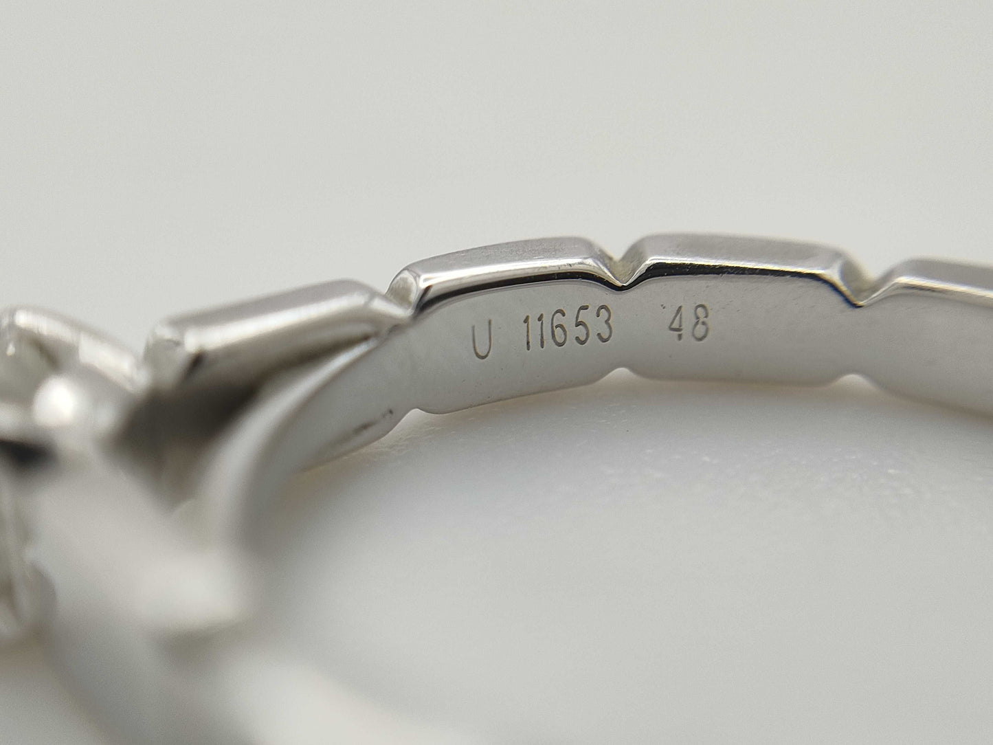 CHANEL Premiere Promès #48 Diamond PT950 4.7g Ring