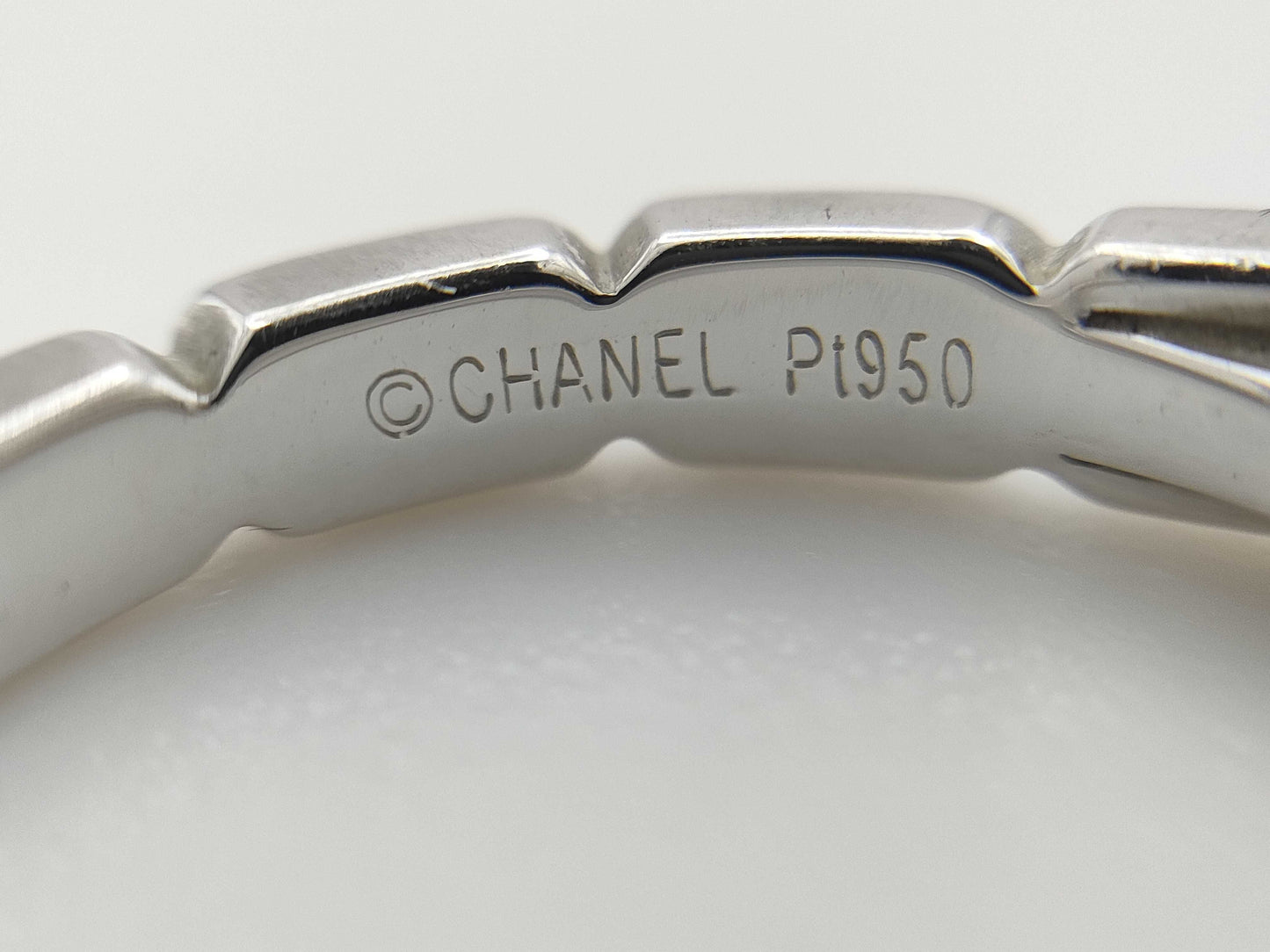 CHANEL Premiere Promès #48 Diamond PT950 4.7g Ring