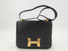 HERMES Constance 23 Black Shoulder Bag with O* Stamp