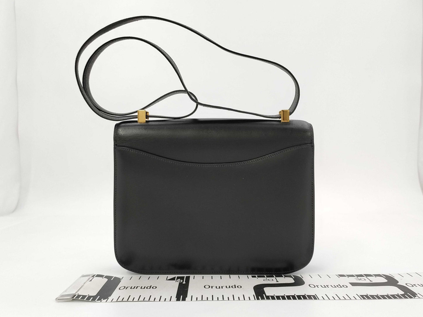 HERMES Constance 23 Black Shoulder Bag with O* Stamp