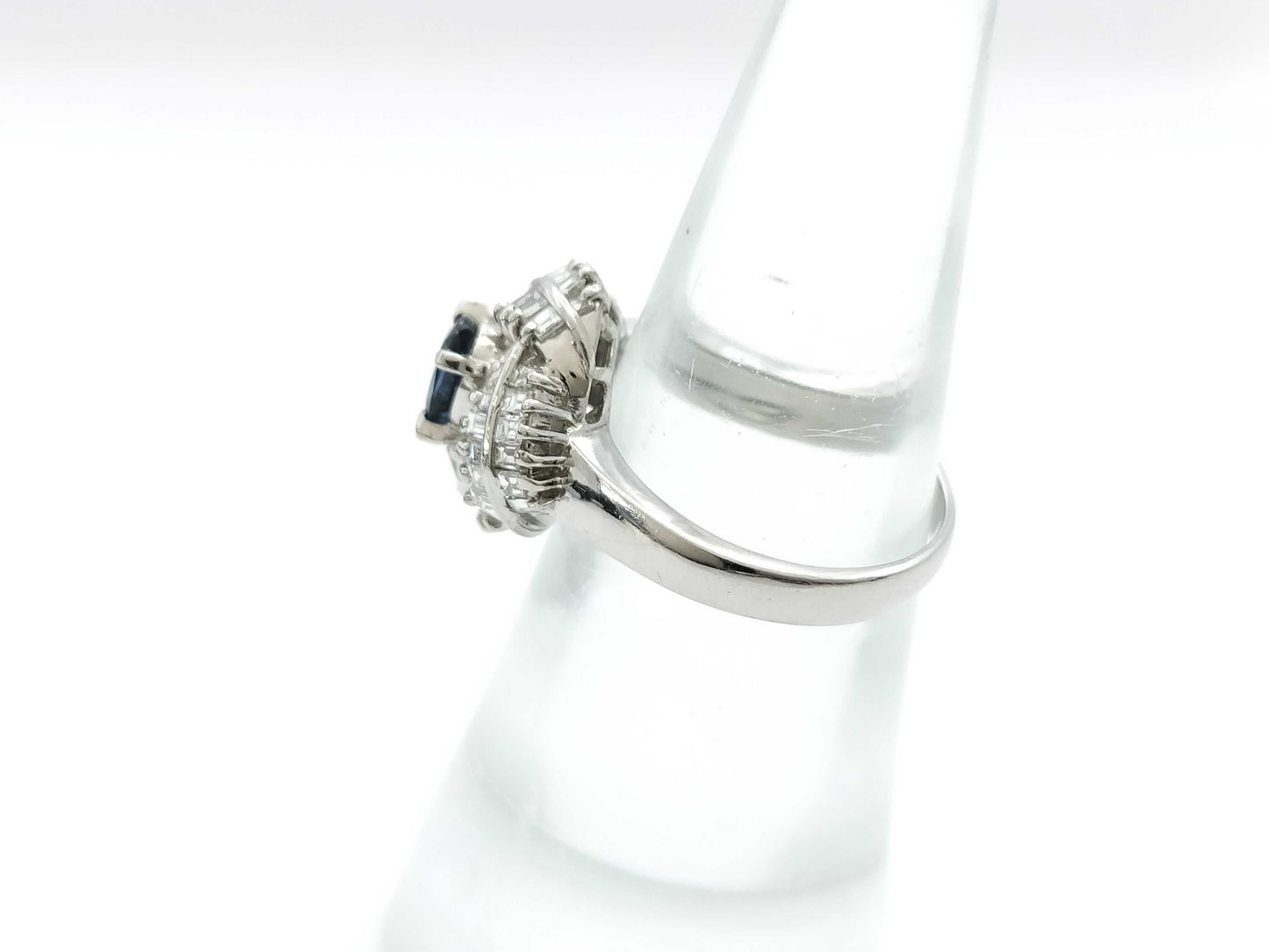 S 0.73ct D 0.60ct PT900 6.5g Ring