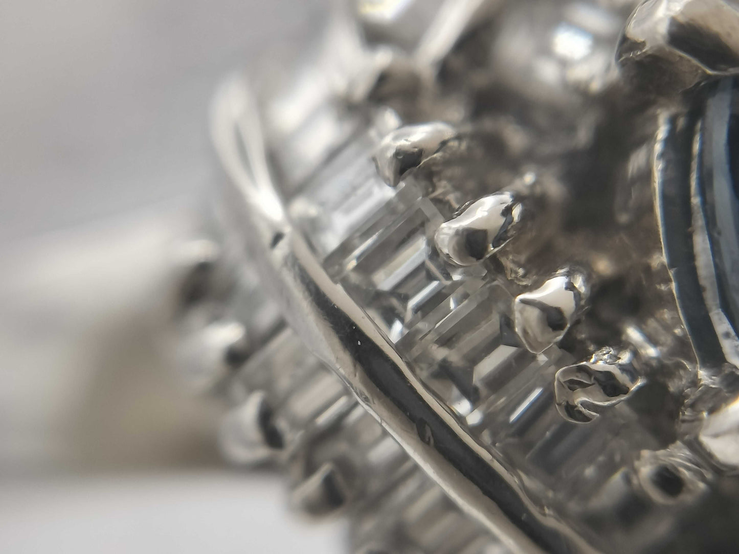 S 0.73ct D 0.60ct PT900 6.5g Ring