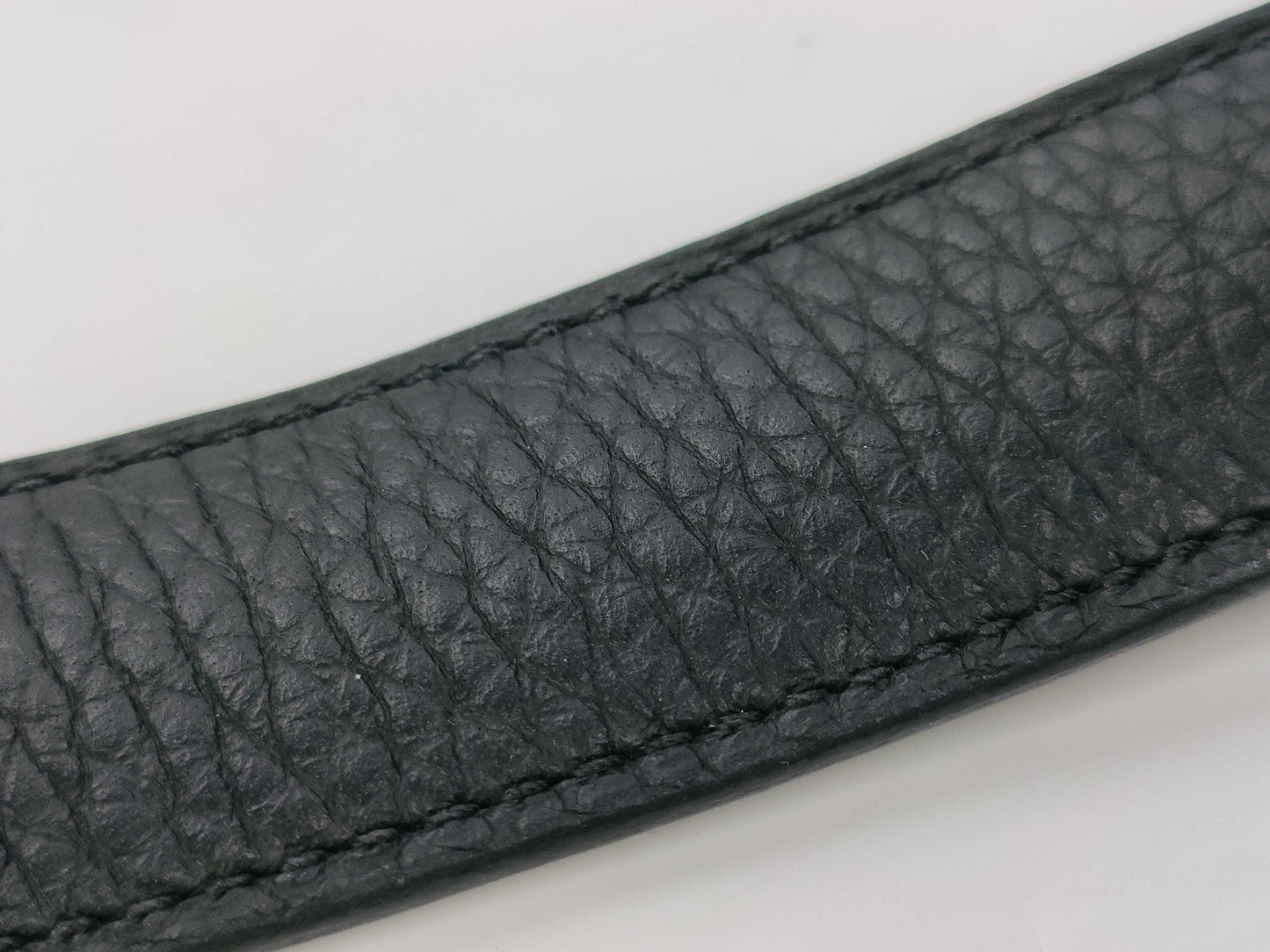 HERMES Picotin Lock MM Taurillon Clemence Leather Handbag, Black, Silver Hardware, W Stamp