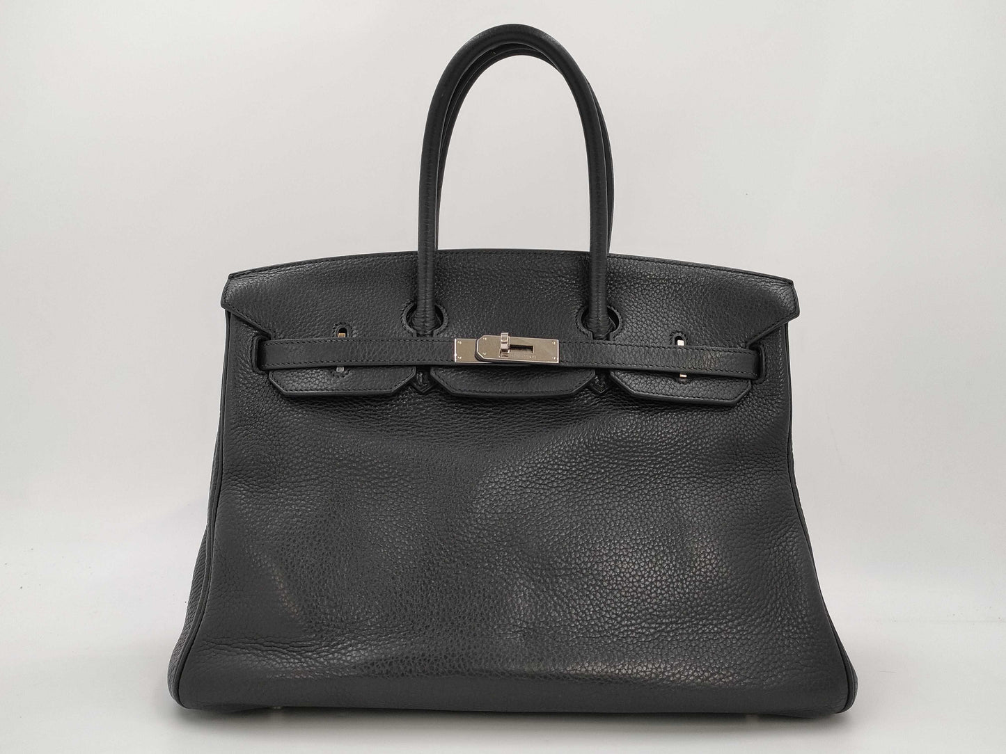 HERMES Birkin 35 Taurillon Black with Silver Hardware, Handbag