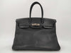 HERMES Birkin 35 Taurillon Black with Silver Hardware, Handbag