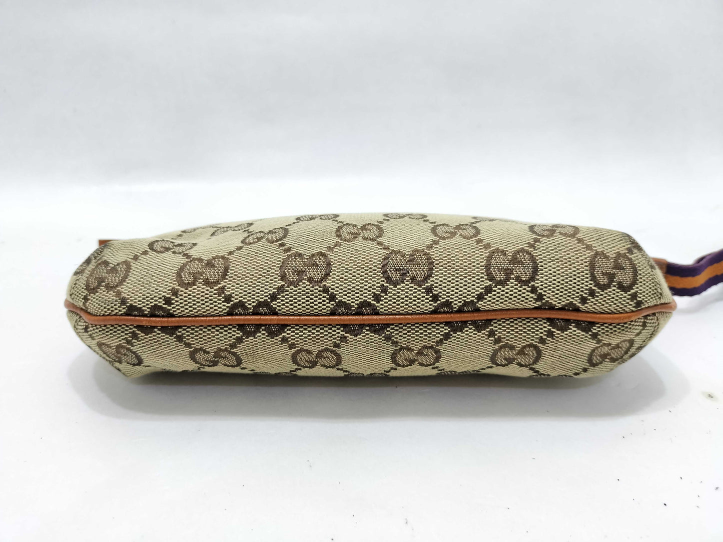 GUCCI GG Canvas Pouch with Jackie Clasp