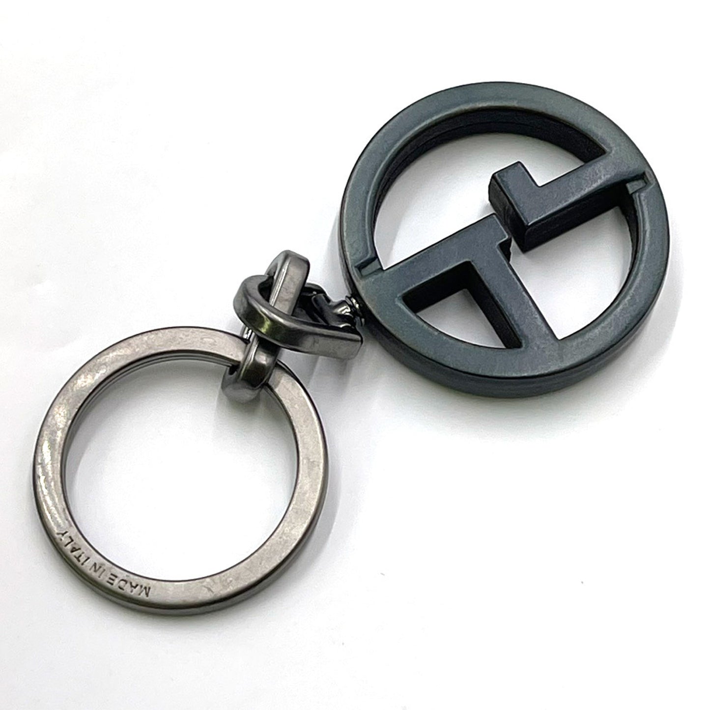 GIORGIO ARMANI Armani Key Ring Y2R407 Men's GIORGIO ARMANI Giorgio Armani Key Holder Logo Bag Charm Leather Dark Blue Key Case/Key Holder