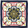 HERMES HERMES Carré 90cm 100% Silk Eperon d'Or Golden Spurs Navy White Women's Other Accessories