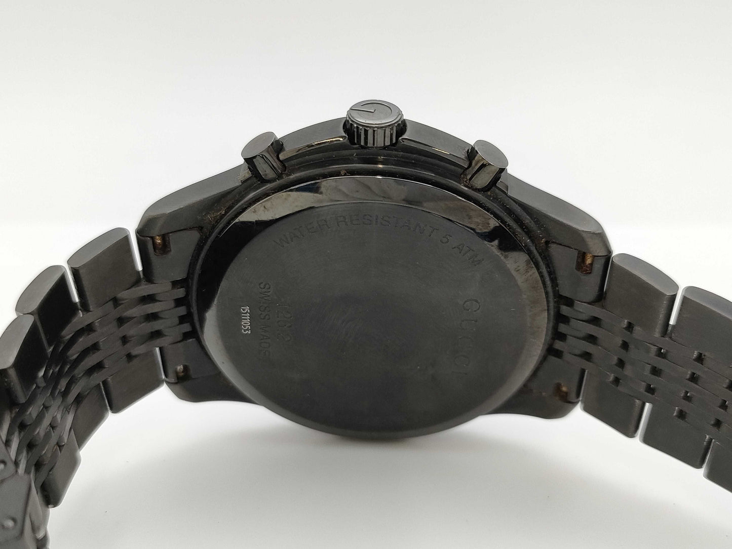 GUCCI 126.2 15111053 Quartz Black Dial Unoperated Men's Watch
