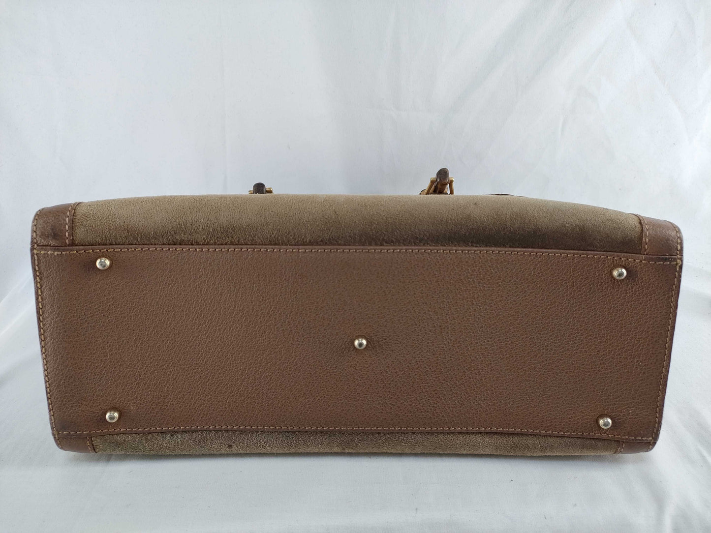 GUCCI Bamboo Suede Handbag 002 123 0260 Handbag