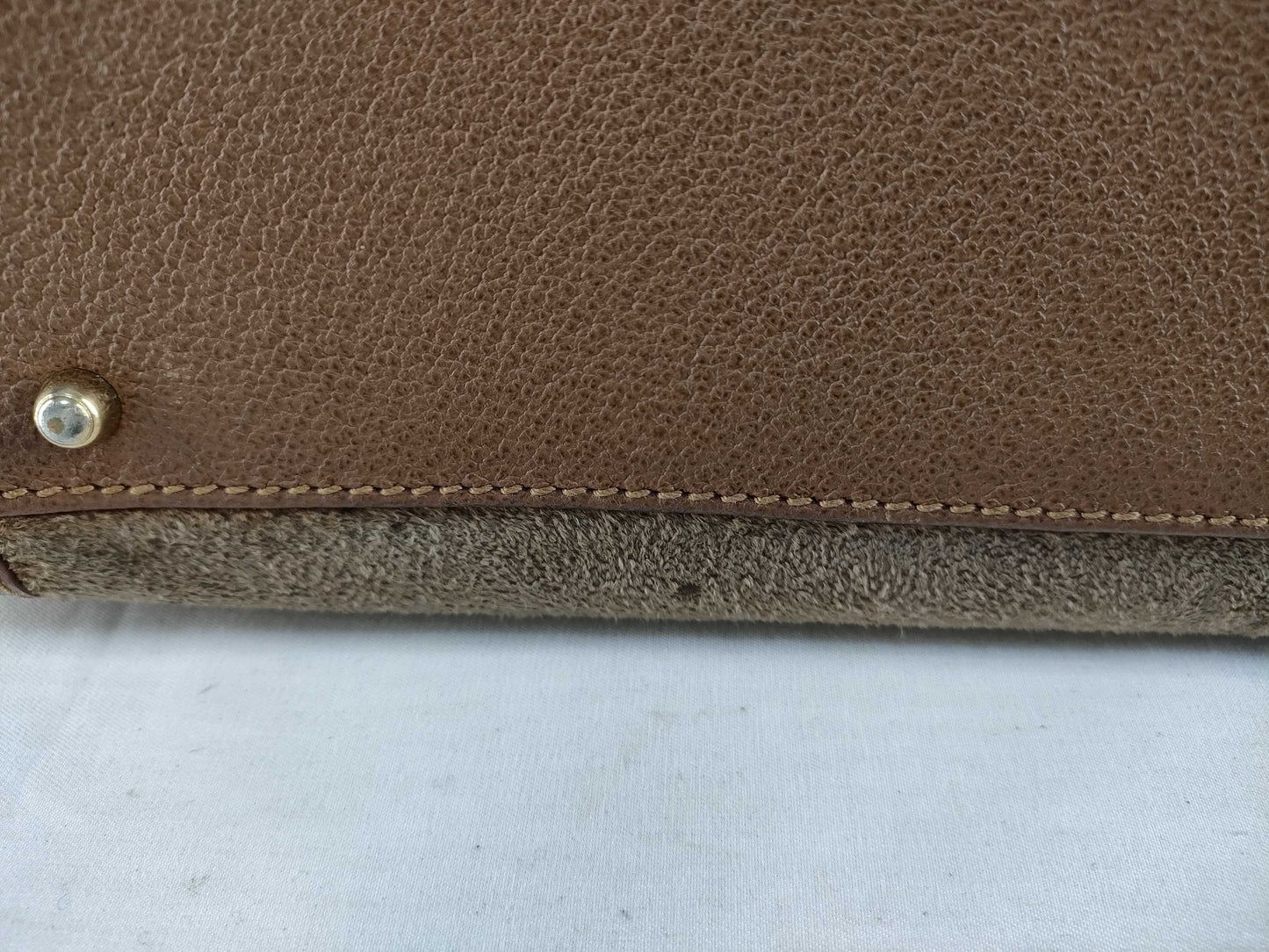 GUCCI Bamboo Suede Handbag 002 123 0260 Handbag