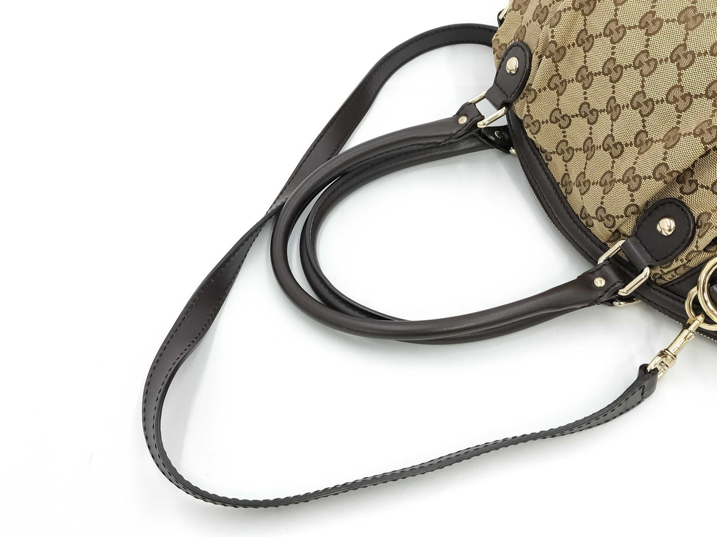 GUCCI Canvas Shoulder Bag Handbag