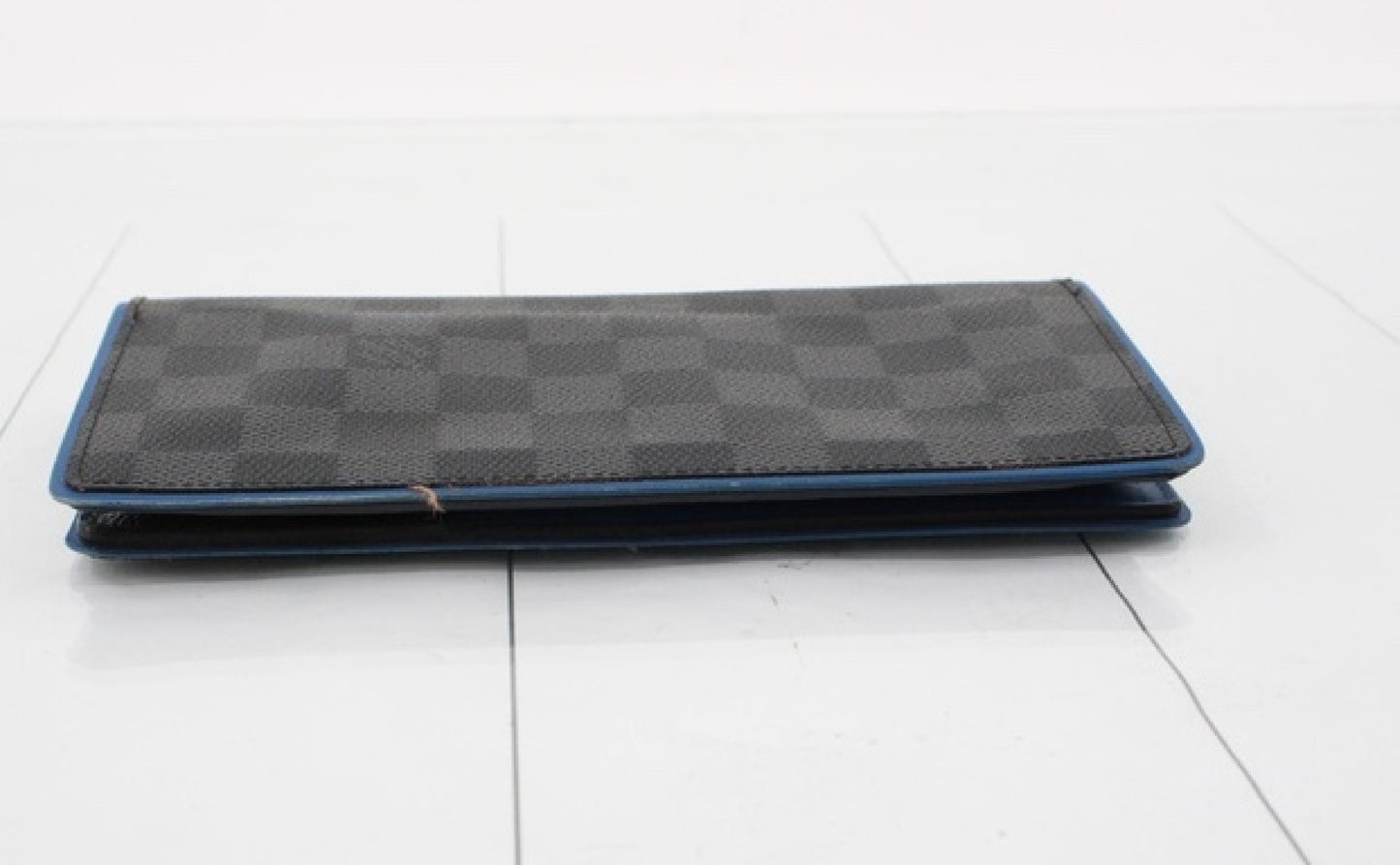LOUIS VUITTON Damier Graphite Portefeuille Brazza N41688 SP0128 Second Bag with Box and Bag