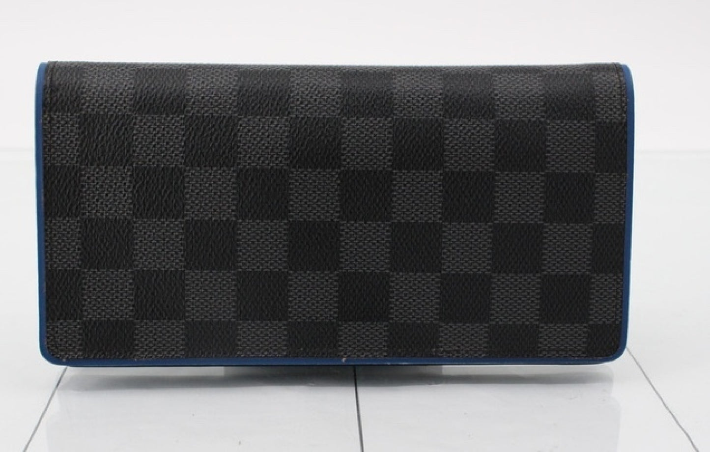 LOUIS VUITTON Damier Graphite Portefeuille Brazza N41688 SP0128 Second Bag with Box and Bag