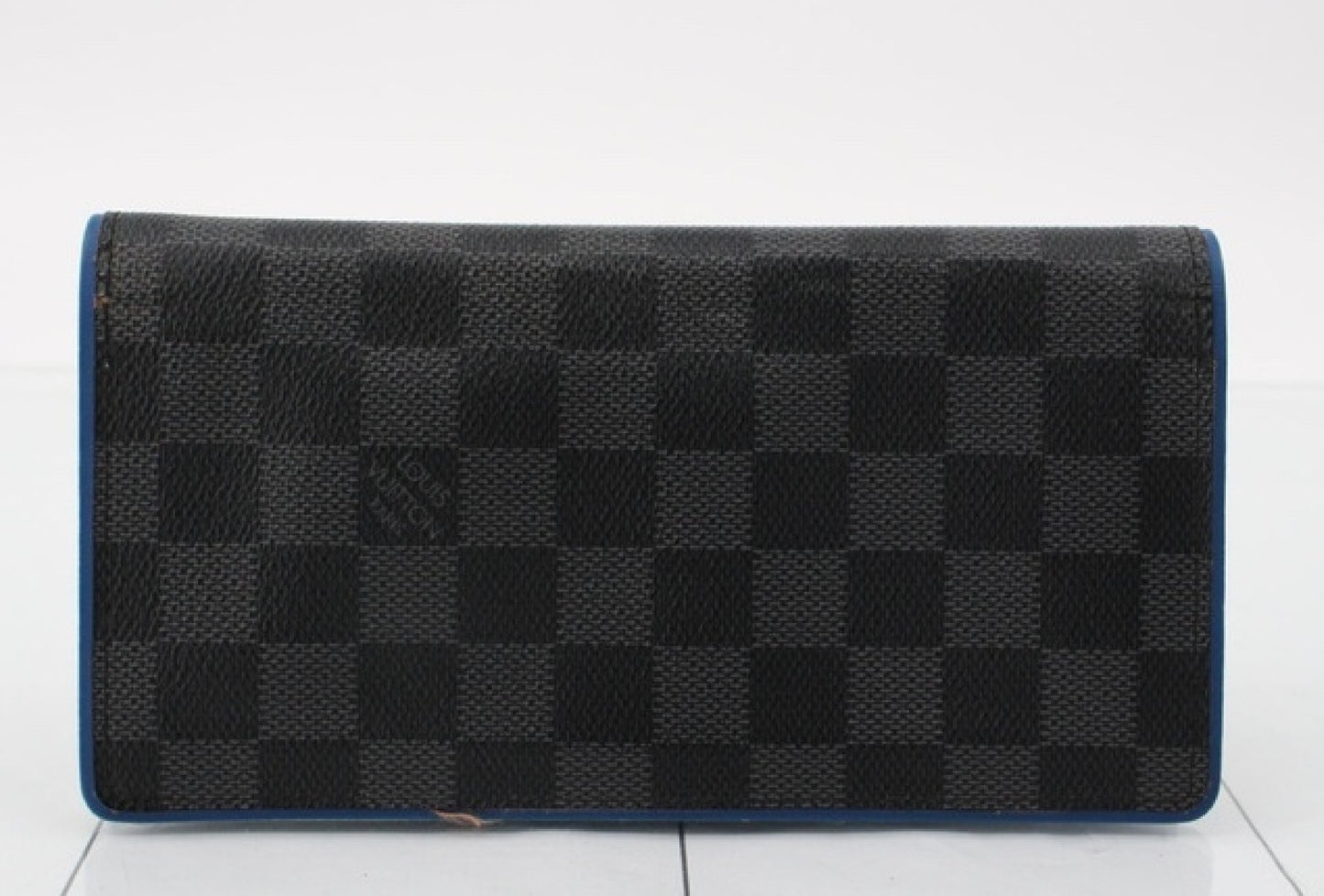 LOUIS VUITTON Damier Graphite Portefeuille Brazza N41688 SP0128 Second Bag with Box and Bag