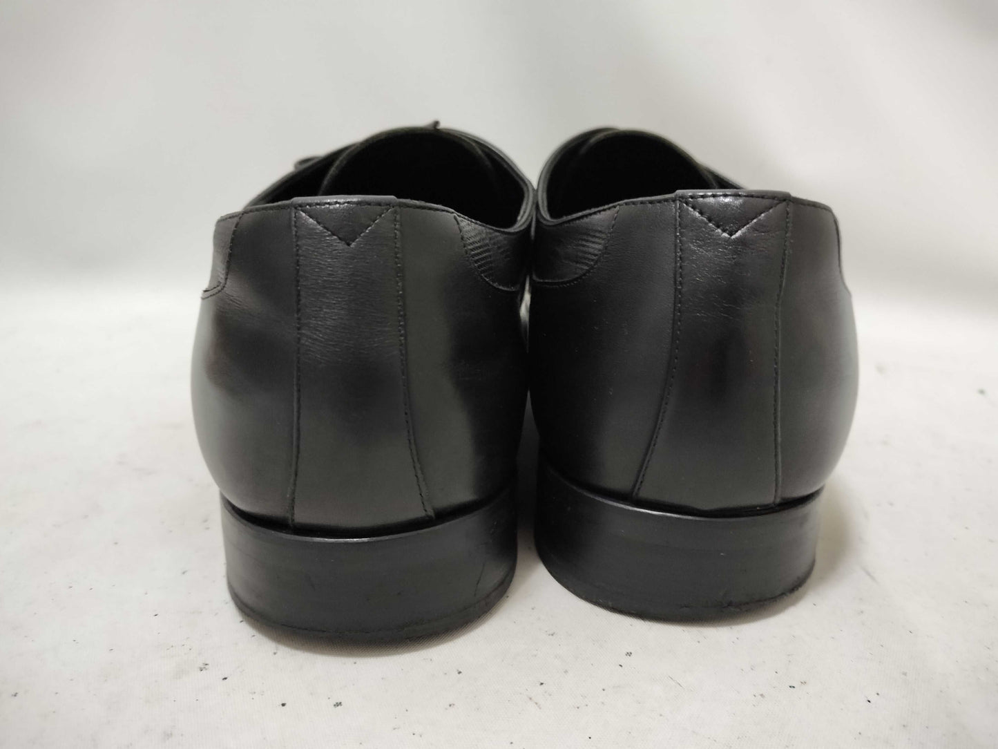 LOUIS VUITTON Damier Leather Derby Shoes Size 8 Business Shoes